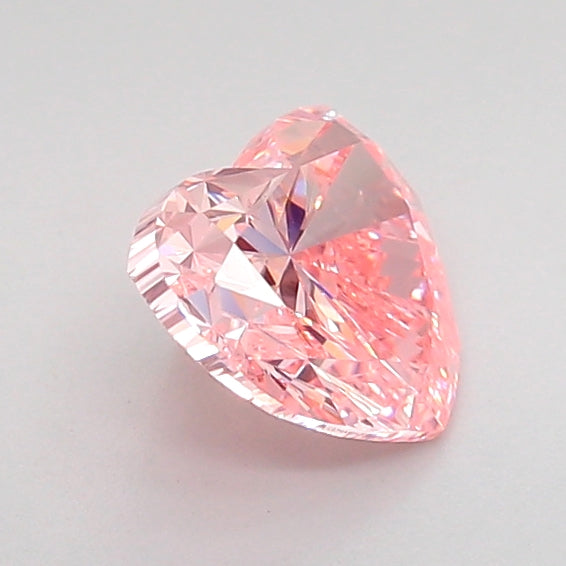 heart 0.97 carat fancy vivid pink vs1  vg vg strong