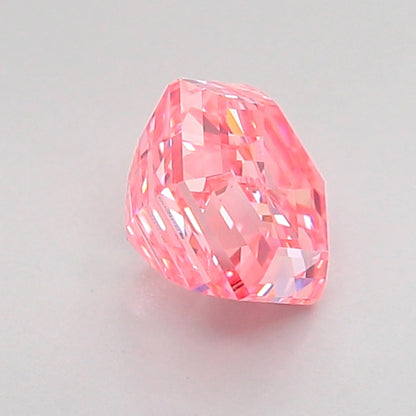 HEXAGONAL 0.96 CARAT FANCY VIVID PINK VS1  VG VG STRONG