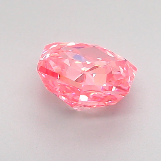 hexagonal 0.9 carat fancy vivid pink vs1  vg vg strong