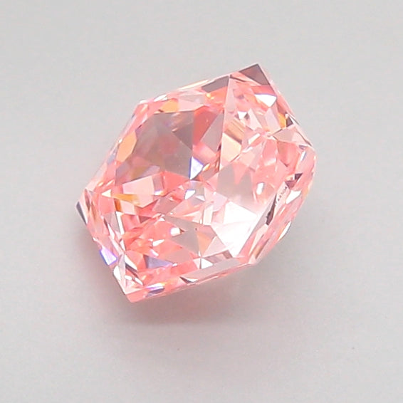 hexagonal 0.98 carat fancy vivid pink vvs2  vg vg strong