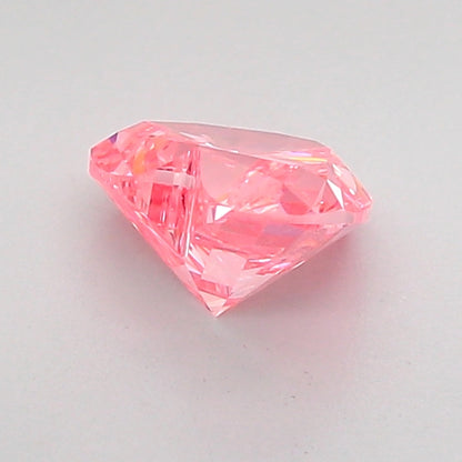 HEART 0.76 CARAT FANCY VIVID PINK VS1  VG EX STRONG