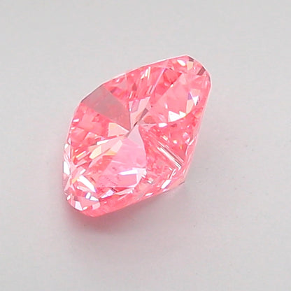 HEART 0.76 CARAT FANCY VIVID PINK VS1  VG EX STRONG