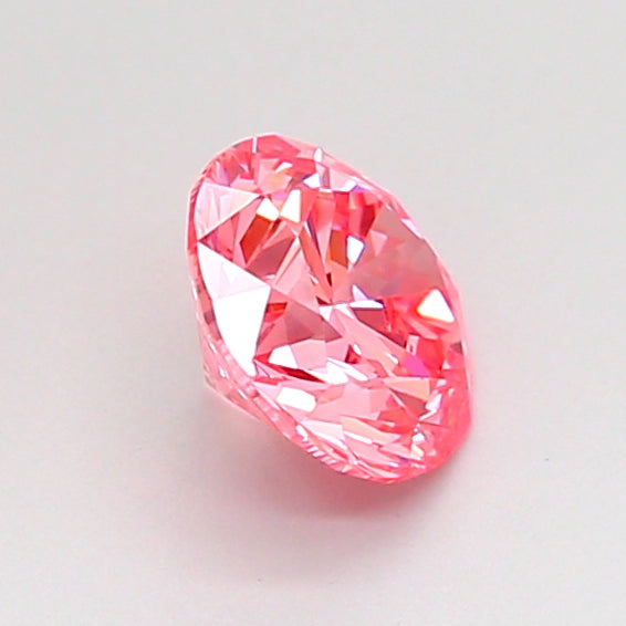 round 0.75 carat fancy vivid pink vvs2 vg ex good strong