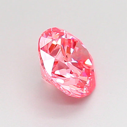 ROUND 0.75 CARAT FANCY VIVID PINK VVS2 VG EX Good STRONG