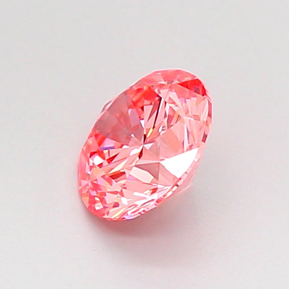 round 0.66 carat fancy vivid pink vvs2 vg vg vg strong