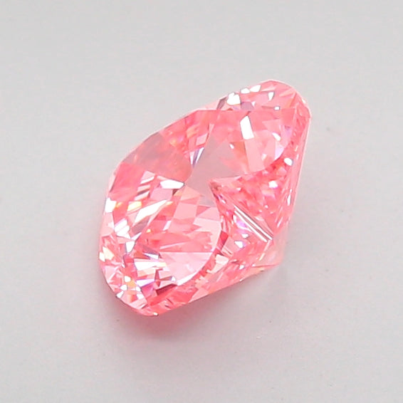 heart 0.81 carat fancy vivid pink vvs2  vg vg strong