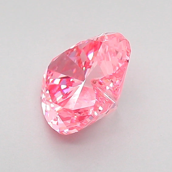 heart 0.83 carat fancy vivid pink vvs2  vg vg strong
