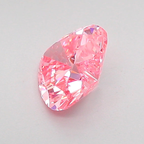 heart 0.69 carat fancy vivid pink vs1  vg vg strong