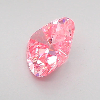 HEART 0.69 CARAT FANCY VIVID PINK VS1  VG VG STRONG