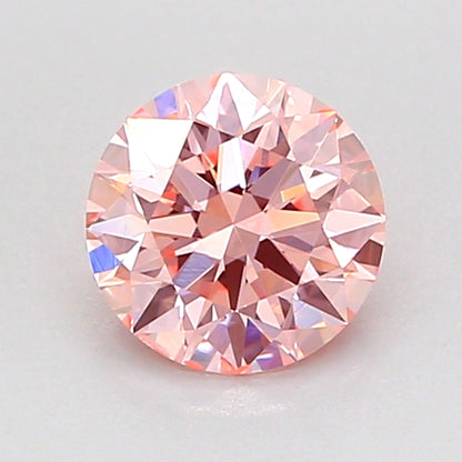 ROUND 0.91 CARAT FANCY INTENSE PINK SI1 ID VG VG STRONG
