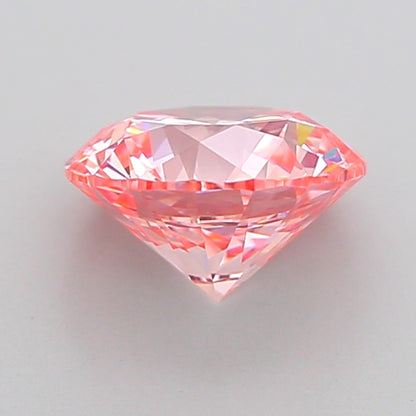 ROUND 1.52 CARAT FANCY INTENSE PINK VVS2 ID EX EX SLIGHT