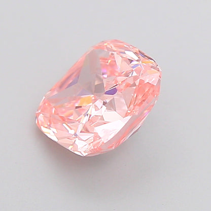 CUSHION 2.08 CARAT FANCY VIVID PINK VS1  VG VG SLIGHT