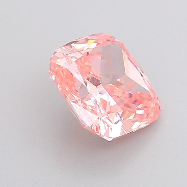 cushion 2.08 carat fancy vivid pink vs1  vg vg slight
