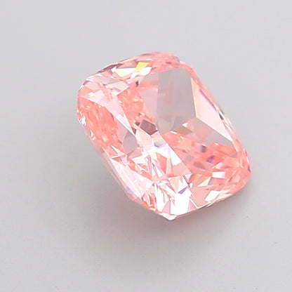 CUSHION 2.08 CARAT FANCY VIVID PINK VS1  VG VG SLIGHT
