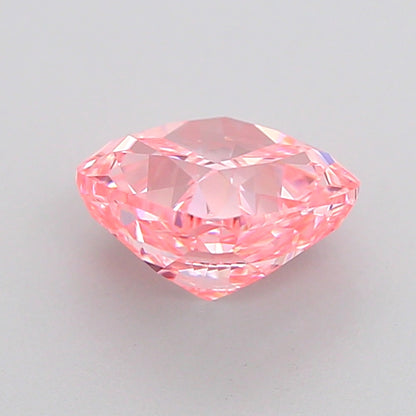 CUSHION 1.57 CARAT FANCY VIVID PINK VVS2  VG VG SLIGHT