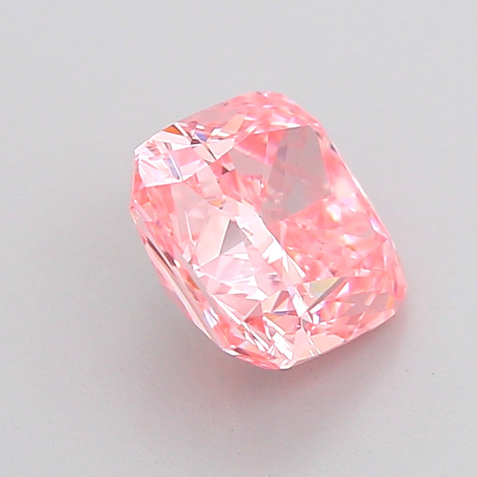 cushion 1.57 carat fancy vivid pink vvs2  vg vg slight