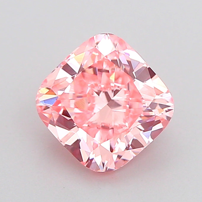cushion 1.57 carat fancy vivid pink vvs2  vg vg slight