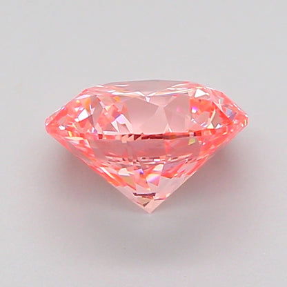 ROUND 1.52 CARAT FANCY VIVID PINK VS1 ID EX EX SLIGHT