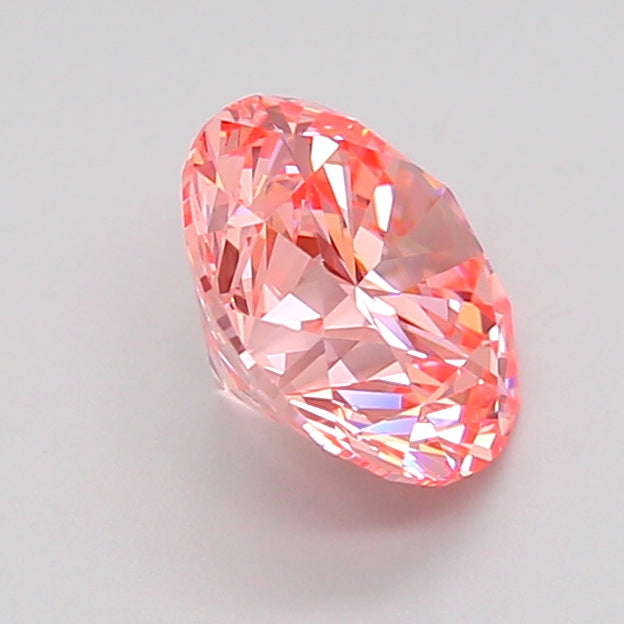 round 1.52 carat fancy vivid pink vs1 id ex ex slight
