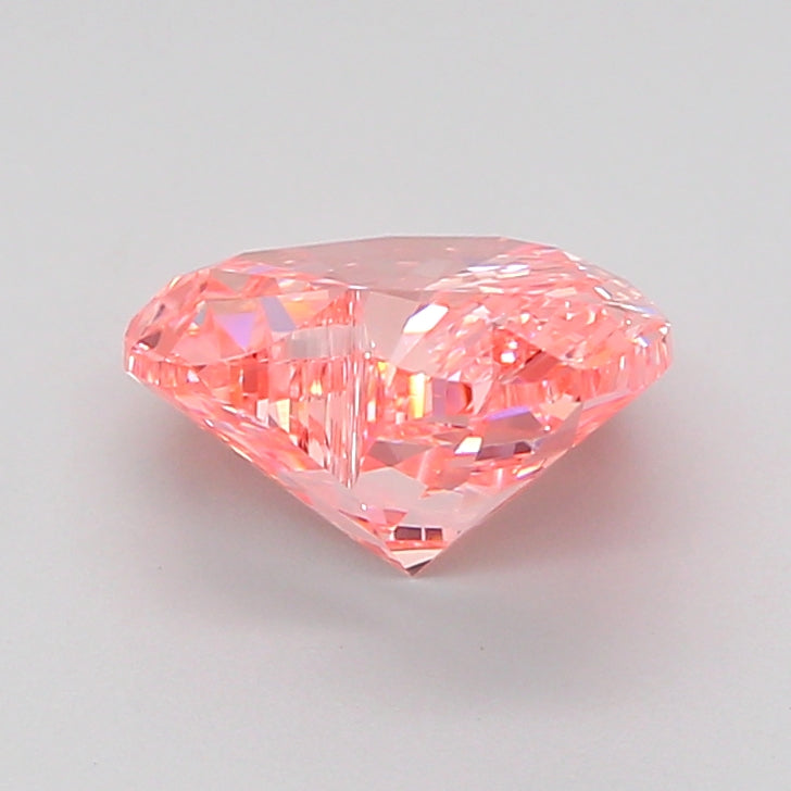 heart 1.95 carat fancy vivid pink vs1  vg vg slight