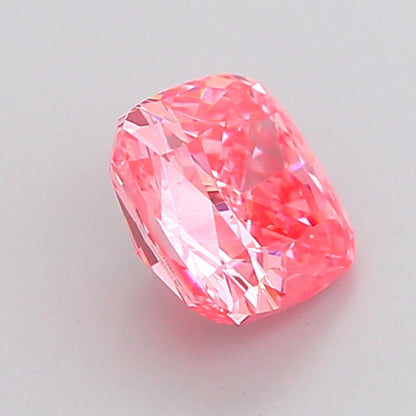 CUSHION 1.04 CARAT FANCY VIVID PINK VS1  VG EX STRONG