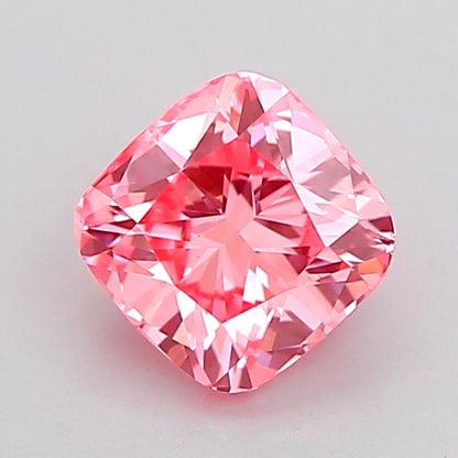 CUSHION 1.04 CARAT FANCY VIVID PINK VS1  VG EX STRONG
