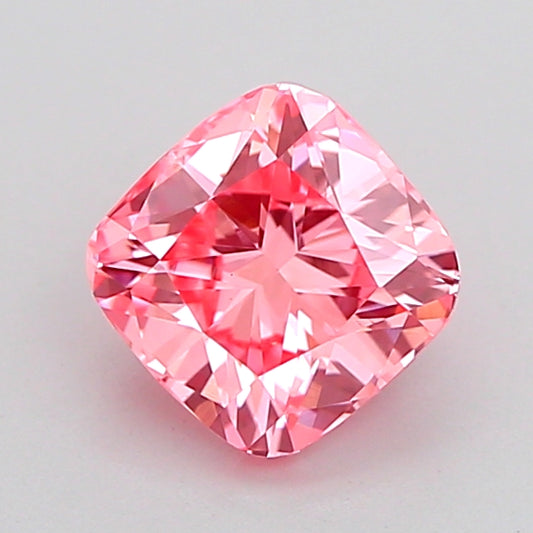 CUSHION 1.04 CARAT FANCY VIVID PINK VS1  VG EX STRONG