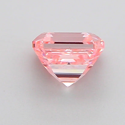 ASSCHER 1.01 CARAT FANCY PINK VS1  VG VG STRONG