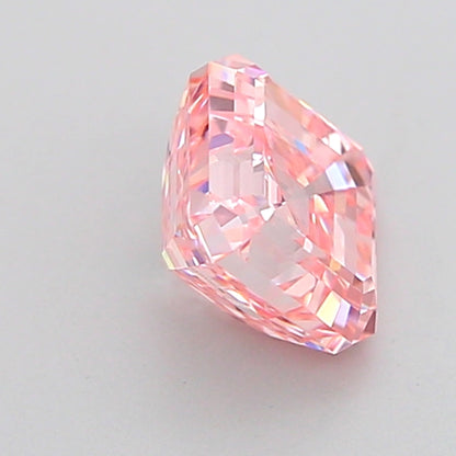 ASSCHER 1.01 CARAT FANCY PINK VS1  VG VG STRONG
