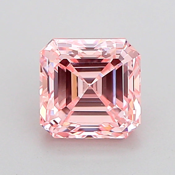 asscher 1.01 carat fancy pink vs1  vg vg strong