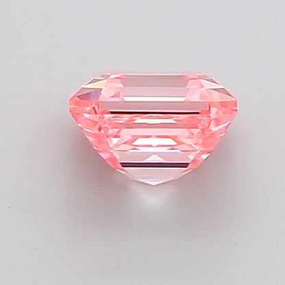 ASSCHER 1.04 CARAT FANCY INTENSE PINK VVS2  VG VG STRONG