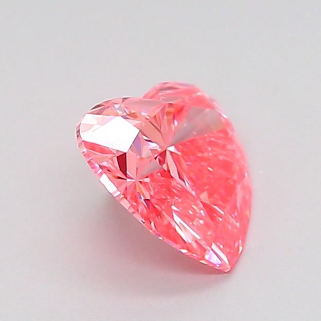 heart 1.04 carat fancy vivid pink vs1  vg vg strong