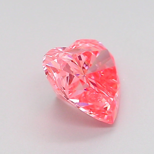 heart 1.05 carat fancy vivid pink vvs2  vg vg strong