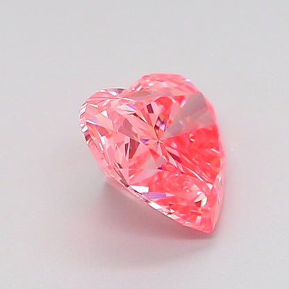 HEART 1.05 CARAT FANCY VIVID PINK VVS2  VG VG STRONG
