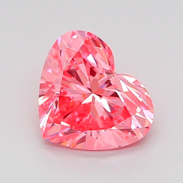 heart 1.05 carat fancy vivid pink vvs2  vg vg strong