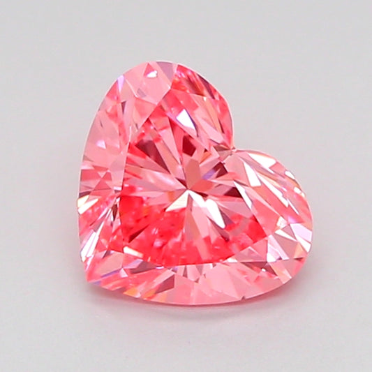 HEART 1.05 CARAT FANCY VIVID PINK VVS2  VG VG STRONG