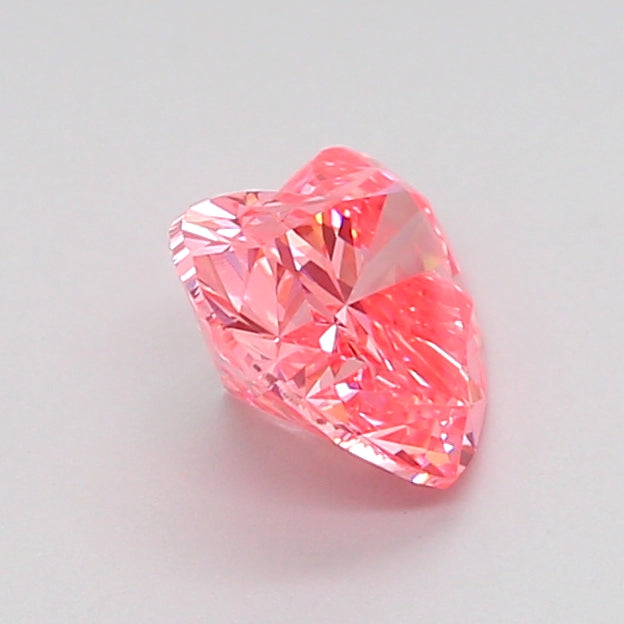 heart 1.02 carat fancy vivid pink vvs2  vg vg strong