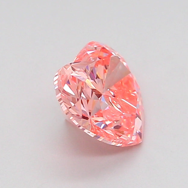 heart 1.08 carat fancy vivid pink vs1  vg vg strong