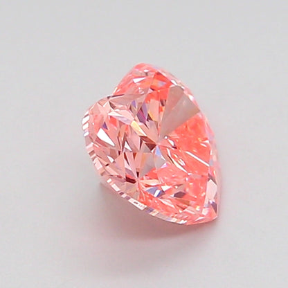 HEART 1.08 CARAT FANCY VIVID PINK VS1  VG VG STRONG