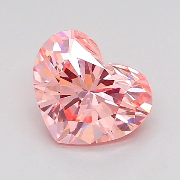 heart 1.08 carat fancy vivid pink vs1  vg vg strong