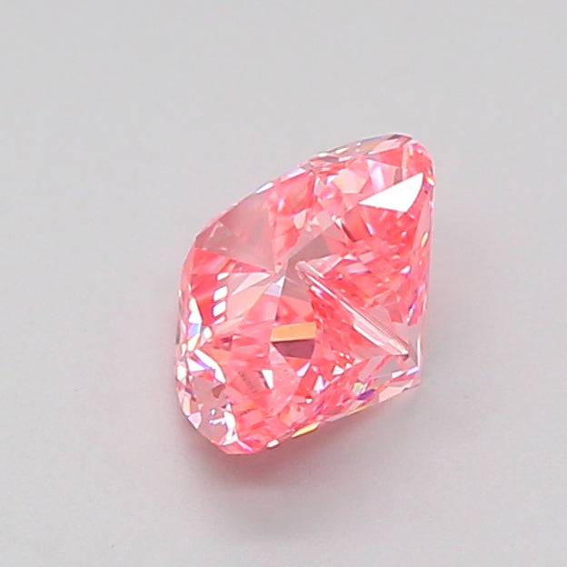 heart 1 carat fancy vivid pink vvs2  ex ex strong