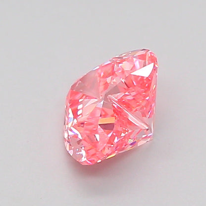 HEART 1 CARAT FANCY VIVID PINK VVS2  EX EX STRONG