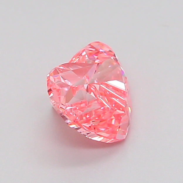 heart 1 carat fancy vivid pink vvs2  ex ex strong