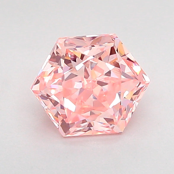hexagonal 1 carat fancy intense pink vs1  vg vg strong