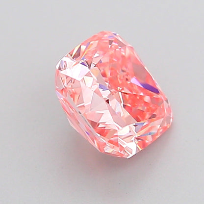 CUSHION 1.4 CARAT FANCY VIVID PINK VS1  VG VG STRONG