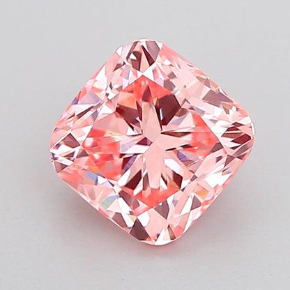 CUSHION 1.4 CARAT FANCY VIVID PINK VS1  VG VG STRONG