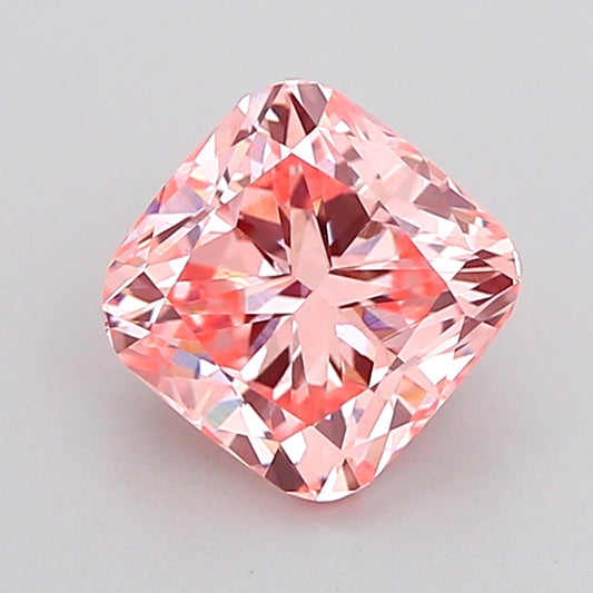 CUSHION 1.4 CARAT FANCY VIVID PINK VS1  VG VG STRONG