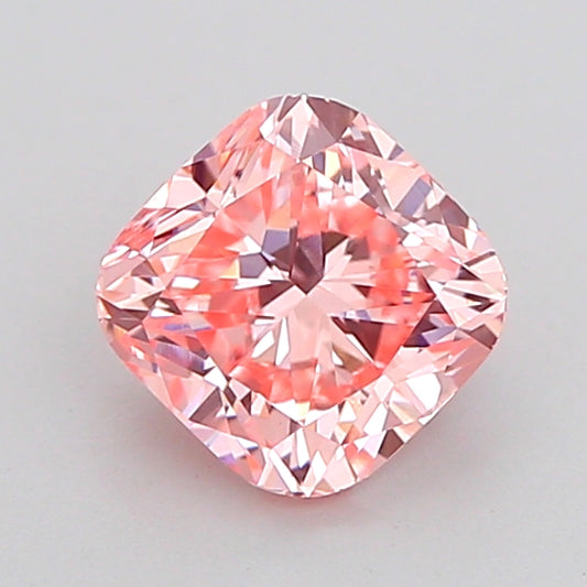 CUSHION 1.01 CARAT FANCY INTENSE PINK VVS2  VG VG STRONG