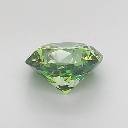 OCTAGONAL 1.05 CARAT FANCY VIVID GREEN VVS2  EX EX NONE