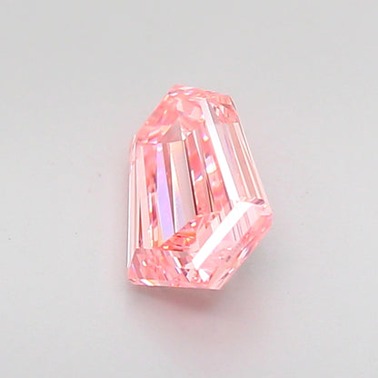 HEXAGONAL 1.15 CARAT FANCY VIVID PINK VVS2  VG VG STRONG